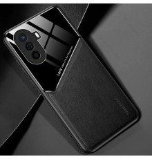 Бізнес чохол-бампер GENEROUS для Huawei Nova Y70 зі скла та штучної шкіри