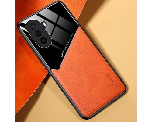 Бізнес чохол-бампер GENEROUS для Huawei Nova Y70 зі скла та штучної шкіри Бізнес чохол-бампер GENEROUS для Huawei Nova Y70 зі скла та штучної шкіри