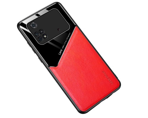 Бізнес-чохол бампер GENEROUS для Xiaomi Poco X4 Pro 5G зі скла та штучної шкіри Бізнес-чохол бампер GENEROUS для Xiaomi Poco X4 Pro 5G зі скла та штучної шкіри