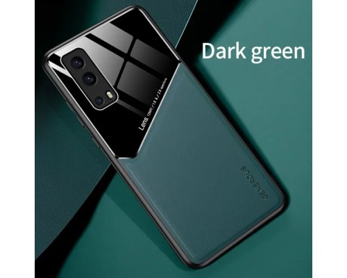 Бізнес чохол бампер GENEROUS для Vivo Y72 5G зі скла та штучної шкіри