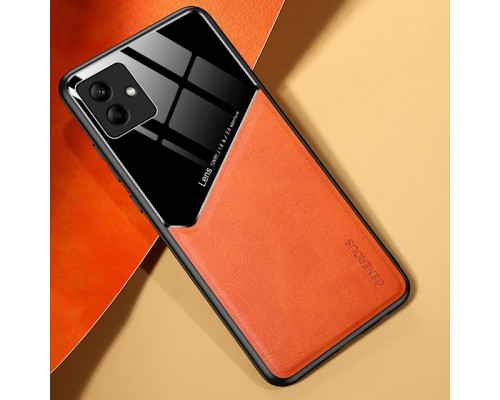 Бізнес чохол бампер GENEROUS для Samsung Galaxy A04 зі скла і штучної шкіри Бізнес чохол бампер GENEROUS для Samsung Galaxy A04 зі скла і штучної шкіри