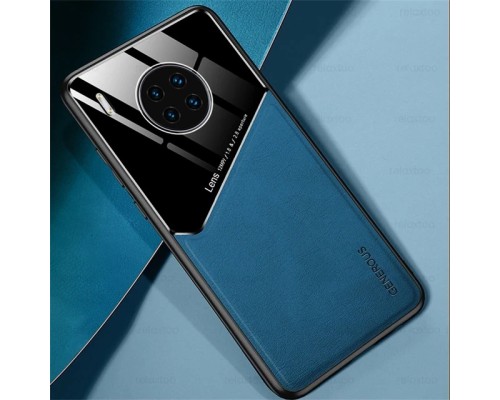 Бізнес чохол бампер GENEROUS для Huawei Nova 8i / Honor 50 Lite зі скла і штучної шкіри