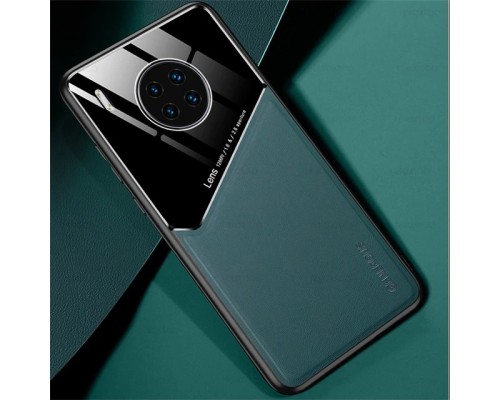 Бізнес чохол бампер GENEROUS для Huawei Nova 8i / Honor 50 Lite зі скла і штучної шкіри