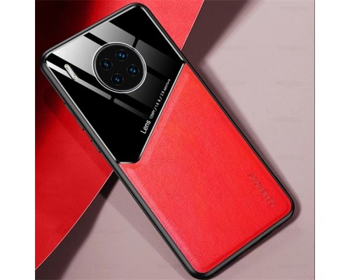 Бізнес чохол бампер GENEROUS для Huawei Nova 8i / Honor 50 Lite зі скла і штучної шкіри