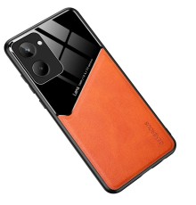 Бізнес чохол бампер GENEROUS для Realme 10 Pro 5G зі скла і штучної шкіри