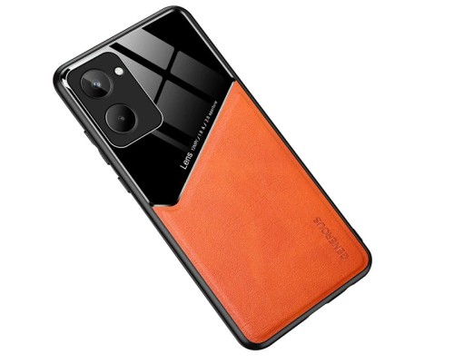 Бізнес чохол бампер GENEROUS для Realme 10 Pro 5G зі скла і штучної шкіри Бізнес чохол бампер GENEROUS для Realme 10 Pro 5G зі скла і штучної шкіри