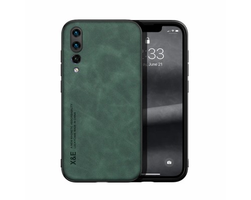 Шкіряний чохол Sheepskin з магнітом для Huawei P20 Pro Green Шкіряний чохол Sheepskin з магнітом для Huawei P20 Pro Green