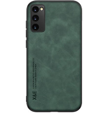 Шкіряний чохол Sheepskin з магнітом для Samsung Galaxy S20 Green