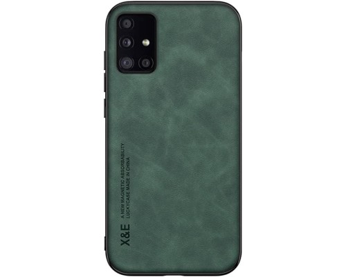 Шкіряний чохол Sheepskin з магнітом для Samsung Galaxy A51 4G Green Шкіряний чохол Sheepskin з магнітом для Samsung Galaxy A51 4G Green