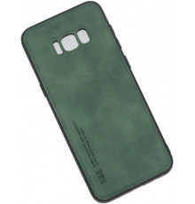 Шкіряний чохол Sheepskin з магнітом для Samsung Galaxy S8 Plus Green