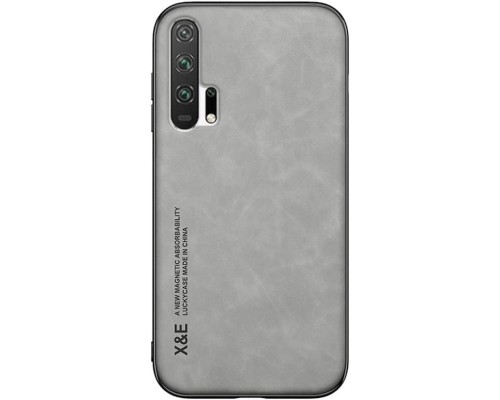 Шкіряний чохол Sheepskin з магнітом для Huawei Honor 20 Pro Light gray Шкіряний чохол Sheepskin з магнітом для Huawei Honor 20 Pro Light gray