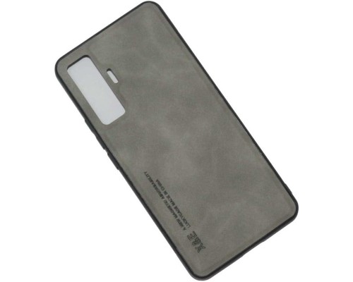 Шкіряний чохол Sheepskin з магнітом для Vivo X50 Pro Light gray Шкіряний чохол Sheepskin з магнітом для Vivo X50 Pro Light gray