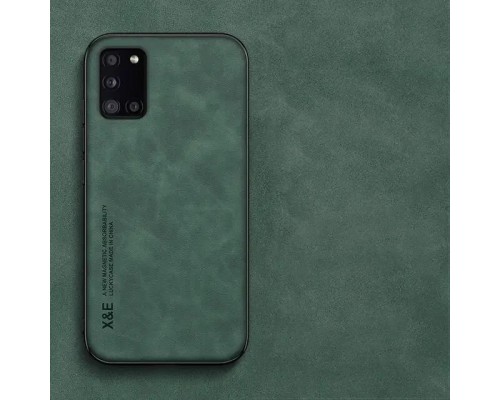 Шкіряний чохол Sheepskin з магнітом для Samsung Galaxy A31 Green Шкіряний чохол Sheepskin з магнітом для Samsung Galaxy A31 Green