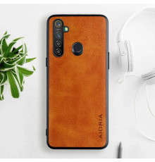 Шкіряний чохол AIORIA Vintage для Realme 5 / 5i / 5s / 6i orange