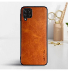 Шкіряний чохол AIORIA Vintage для Samsung Galaxy A22 4G orange