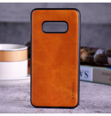 Шкіряний чохол AIORIA Vintage для Samsung Galaxy S10e orange