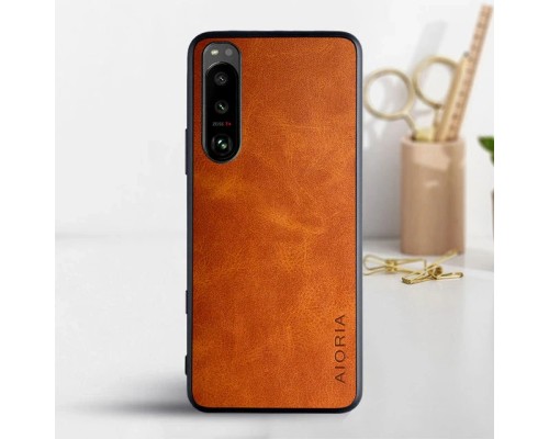 Шкіряний чохол AIORIA Vintage для Sony Xperia 5 IV orange Шкіряний чохол AIORIA Vintage для Sony Xperia 5 IV orange
