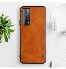 Шкіряний чохол AIORIA Vintage для Huawei P Smart 2021 orange
