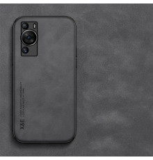 Шкіряний чохол Sheepskin з магнітом для Huawei P60 Pro