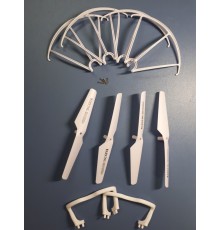 Набір 3 в 1 (пропелери, захист, ноги) для квадрокоптера Syma X5 / X5C