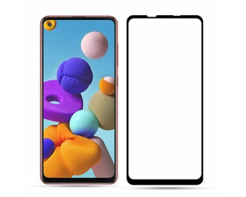 Захисне скло Samsung Galaxy A21s Full Glue 5D (Mocolo 0.33 mm)
