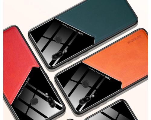 Бізнес чохол бампер GENEROUS для Samsung Galaxy A10s з скла і штучної шкіри Бізнес чохол бампер GENEROUS для Samsung Galaxy A10s з скла і штучної шкіри