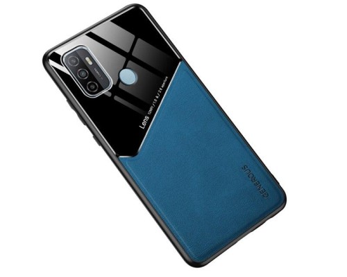 Бізнес чохол бампер GENEROUS для Oppo A53 з скла і штучної шкіри Бізнес чохол бампер GENEROUS для Oppo A53 з скла і штучної шкіри