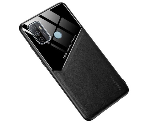 Бізнес чохол бампер GENEROUS для Oppo A53 з скла і штучної шкіри Бізнес чохол бампер GENEROUS для Oppo A53 з скла і штучної шкіри