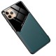 Бізнес чохол бампер GENEROUS для Apple Iphone 13 Pro зі скла і штучної шкіри