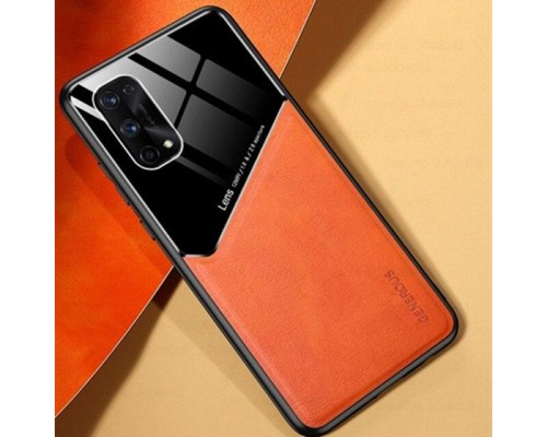 Бізнес чохол бампер GENEROUS для Oppo Reno5 з скла і штучної шкіри