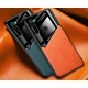 Бізнес чохол бампер GENEROUS для Xiaomi Redmi Note 8 з скла і штучної шкіри