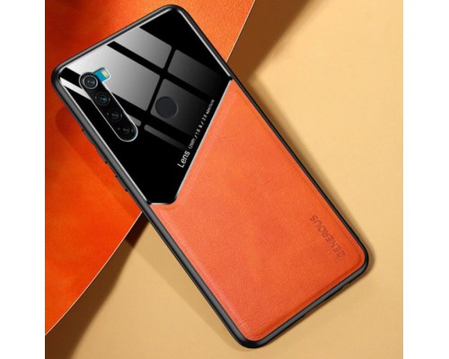 Бізнес чохол бампер GENEROUS для Xiaomi Redmi Note 8 з скла і штучної шкіри Бізнес чохол бампер GENEROUS для Xiaomi Redmi Note 8 з скла і штучної шкіри