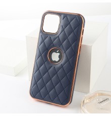Розкішний м'який чохол Premium Lambskin case для Apple Iphone 12 Blue