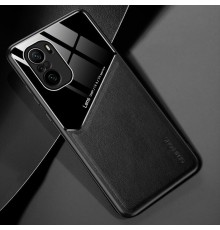 Бізнес чохол бампер GENEROUS для Xiaomi 11T / 11T Pro зі скла і штучної шкіри