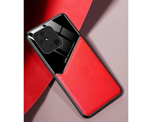 Бізнес чехол бампер GENEROUS для Xiaomi Redmi 10A зі скла і штучної шкіри Бізнес чехол бампер GENEROUS для Xiaomi Redmi 10A зі скла і штучної шкіри