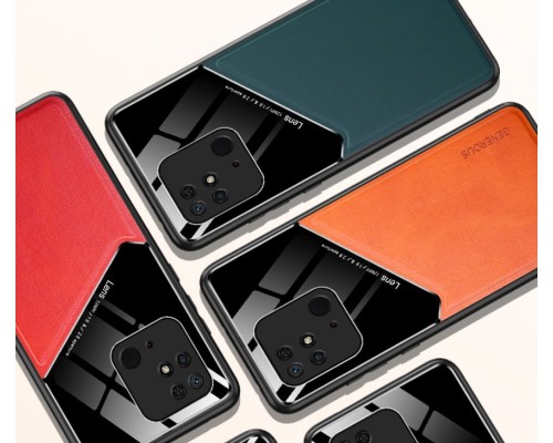 Бізнес чехол бампер GENEROUS для Xiaomi Redmi 10A зі скла і штучної шкіри Бізнес чехол бампер GENEROUS для Xiaomi Redmi 10A зі скла і штучної шкіри