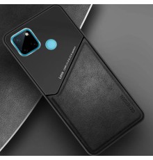 Бізнес чехол бампер GENEROUS для Realme C25s зі скла і штучної шкіри