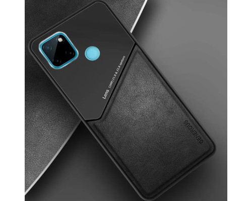 Бізнес чехол бампер GENEROUS для Realme C25s зі скла і штучної шкіри Бізнес чехол бампер GENEROUS для Realme C25s зі скла і штучної шкіри