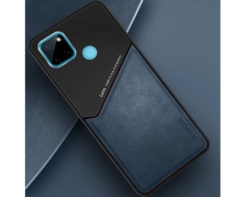 Бізнес чехол бампер GENEROUS для Realme C25s зі скла і штучної шкіри Бізнес чехол бампер GENEROUS для Realme C25s зі скла і штучної шкіри