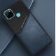 Бізнес чехол бампер GENEROUS для Realme C25s зі скла і штучної шкіри