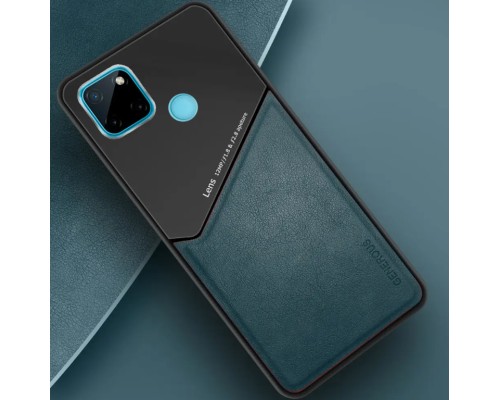Бізнес чехол бампер GENEROUS для Realme C25s зі скла і штучної шкіри Бізнес чехол бампер GENEROUS для Realme C25s зі скла і штучної шкіри