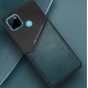 Бізнес чехол бампер GENEROUS для Realme C25s зі скла і штучної шкіри