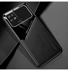 Бізнес чохол-бампер GENEROUS для Xiaomi Poco C40 зі скла та штучної шкіри