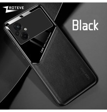 Бізнес чохол-бампер GENEROUS для Xiaomi Poco M5 зі скла та штучної шкіри
