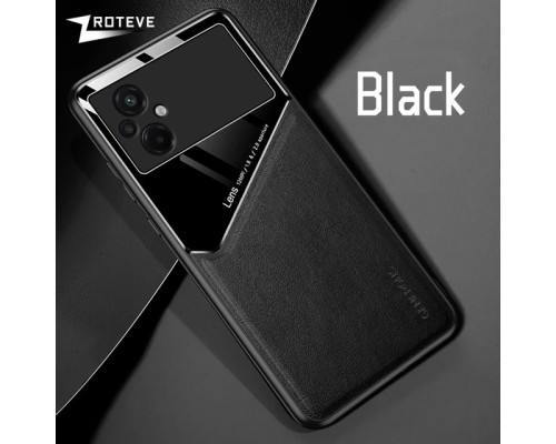 Бізнес чохол-бампер GENEROUS для Xiaomi Poco M5 зі скла та штучної шкіри Бізнес чохол-бампер GENEROUS для Xiaomi Poco M5 зі скла та штучної шкіри