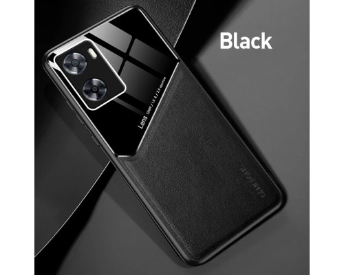 Бізнес чохол бампер GENEROUS для Oppo A57s зі скла та штучної шкіри Бізнес чохол бампер GENEROUS для Oppo A57s зі скла та штучної шкіри
