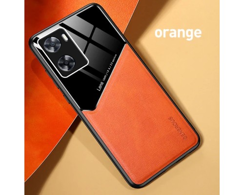 Бізнес чохол бампер GENEROUS для Oppo A57s зі скла та штучної шкіри Бізнес чохол бампер GENEROUS для Oppo A57s зі скла та штучної шкіри