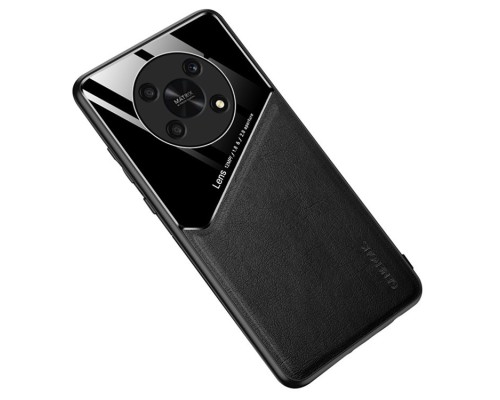 Бізнес чохол бампер GENEROUS для Huawei Honor Magic 4 Lite зі скла і штучної шкіри