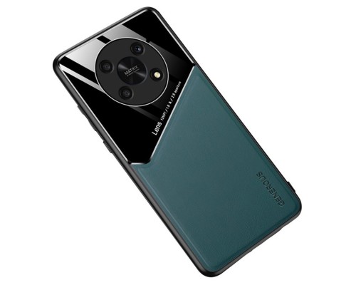 Бізнес чохол бампер GENEROUS для Huawei Honor Magic 4 Lite зі скла і штучної шкіри