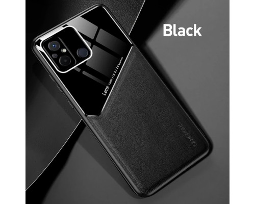 Бізнес чохол бампер GENEROUS для Xiaomi Redmi 12C зі скла і штучної шкіри Бізнес чохол бампер GENEROUS для Xiaomi Redmi 12C зі скла і штучної шкіри
